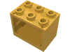 Деталь LEGO Шкаф 2 x 3 x 2, с полыми штырьками, Ярко-светло-оранжевый
