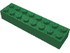 Деталь LEGO Кирпичик 2 x 8, Зеленый