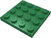 Деталь LEGO Пластина 4 x 4, Зеленый
