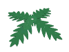 Набор LEGO Plant, Tree Palm Leaf 4, Зеленый