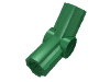 Деталь LEGO Technic Axle and Pin Connector Angled #4 - 135°, Зеленый