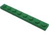 Деталь LEGO Пластина 1 x 8, Зеленый