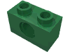 Деталь LEGO Кирпичик Technic 1 x 2, Зеленый