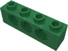 Деталь LEGO Кирпичик Technic 1 x 4, Зеленый