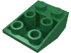Деталь LEGO Скос перевёрнутый 33° 3 x 2, Зеленый