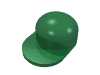 Деталь LEGO Minifig Cap Long Peak, Зеленый
