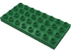 Деталь LEGO Пластина 4 x 8, Зеленый