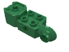 Деталь LEGO Technic Brick Special 2 x 2 with Axle Hole, Rotation Joint Ball Half [Vertical Side], Vertical Axle Hole End, Зеленый