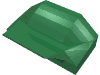 Деталь LEGO Brick Wedged 1 x 2 x 2/3 No Studs, Wing End, Зеленый