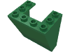 Деталь LEGO Лобовое стекло перевёрнутое 3 x 4 x 4, Зеленый