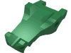 Деталь LEGO Alligator / Crocodile / Dragon Upper Jaw, Зеленый