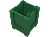 Деталь LEGO Container Box 2 x 2 x 2 - Top Opening, Зеленый