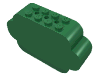 Набор LEGO Brick, Modified 2 x 8 x 4 with Triple Curved Ends, Зеленый