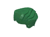 Деталь LEGO Minifig Hair - Swept Back with Widow's Peak, Зеленый