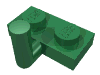 Деталь LEGO Plate Special 1 x 2 with Arm Up [Horizontal Arm 5mm], Зеленый