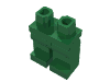 Деталь LEGO Бёдра с ногами, Зеленый