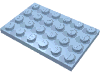 Набор LEGO Plate 4 x 6, Bright Light Blue