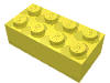 Набор LEGO Brick 2 x 4, Bright Light Yellow