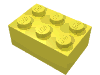 Набор LEGO Brick 2 x 3, Bright Light Yellow