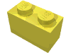 Деталь LEGO Кирпичик 1 x 2, Ярко-светло-желтый