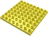 Деталь LEGO Пластина 8 x 8, Ярко-светло-желтый