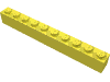 Набор LEGO Brick 1 x 10, Bright Light Yellow