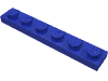 Набор LEGO Plate 1 x 6, Dark Blue-Violet