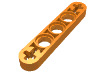 Набор LEGO Technic Beam 1 x 5 Thin with Axle Holes on Ends, Оранжевый