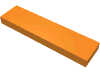 Деталь LEGO Плитка 1 x 4, с пазом, Оранжевый