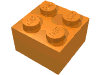 Деталь LEGO Кирпичик 2 x 2, Оранжевый