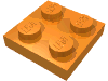 Деталь LEGO Пластина 2 x 2, Оранжевый