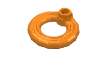 Деталь LEGO Minifig Flotation Ring [Life Preserver], Оранжевый