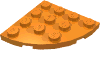 Набор LEGO Plate Round Corner 4 x 4, Оранжевый