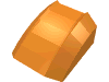 Деталь LEGO Brick Curved 2 x 2 Lip, No Studs, Оранжевый