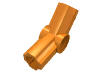 Деталь LEGO Technic Axle and Pin Connector Angled #4 - 135°, Оранжевый