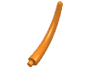 Деталь LEGO Dinosaur Tail End Section, Оранжевый