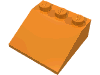 Деталь LEGO Скос 33° 3 x 3, Оранжевый