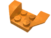 Деталь LEGO Mudguard 2 x 4 with Flared Wings, Оранжевый