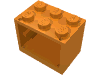 Деталь LEGO Шкаф 2 x 3 x 2, со сплошными штырьками, Оранжевый