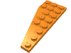 Деталь LEGO Пластина-клин правая 8 x 3, Оранжевый