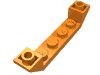 Деталь LEGO Скос перевёрнутый двойной 45° 6 x 1, с вырезом 1 x 4, Оранжевый