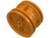 Деталь LEGO Wheel 30.4 x 20 without Pinholes, with Reinforced Rim, Оранжевый