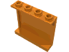 Деталь LEGO Панель 1 x 4 x 3, Оранжевый