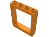 Деталь LEGO Door Frame 1 x 4 x 4 (Lift), Оранжевый