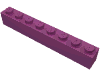 Набор LEGO Brick 1 x 8, Пурпурный