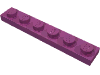 Деталь LEGO Пластина 1 x 6, Пурпурный