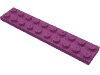 Набор LEGO Plate 2 x 10, Пурпурный