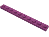 Деталь LEGO Пластина 1 x 10, Пурпурный