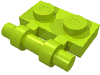 Деталь LEGO Пластина специальная 1 x 2, с боковой ручкой, Лайм