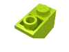 Деталь LEGO Скос перевёрнутый 45° 2 x 1, Лайм